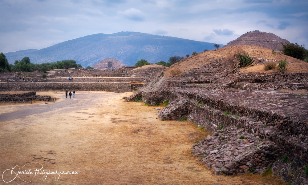 Teotihuacán Avenue of the Dead ancient pre Columbian city and vast archeological site in Central Mexico